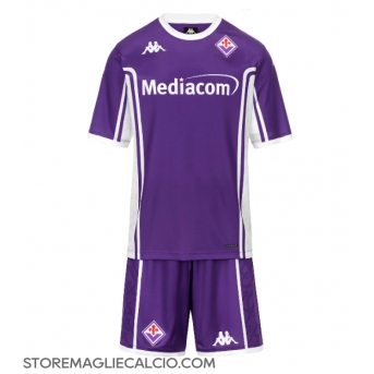 Fiorentina Maglia Gara Casa Repliche 2025-26 Bambino